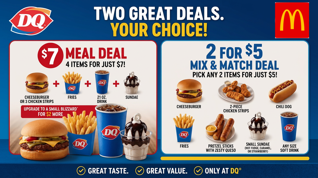 Dairy Queen vs. McDonald's Full Menu Price Comparison (2026)