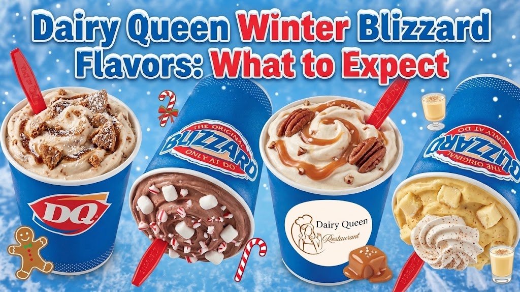 Dairy Queen Peppermint Blizzard with candy cane pieces, a past winter holiday flavor